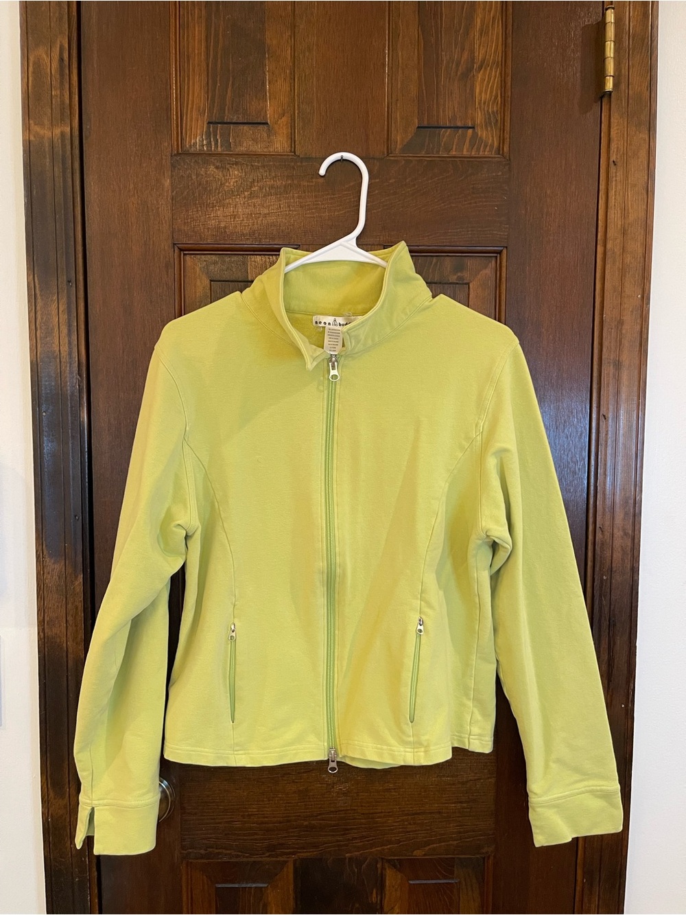 Neon Buddha Key Lime Green Full Zip Jacket Women’s Small